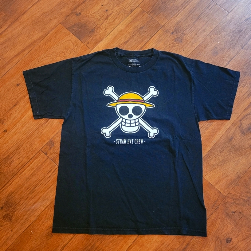 Vintage Shonen Jump One Piece Straw Hat Crew T-Shirt Sz L